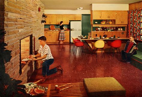 Plan59 Retro 1940s 1950s Decor And Furniture In The Kitchen 1957
