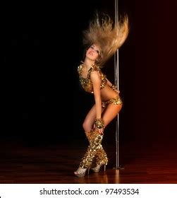 Sexy Girl Dancing Striptease Stock Photo 97493534 Shutterstock