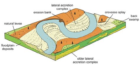 Basic Sedimentologic Architectural Elements Of A Meandering River