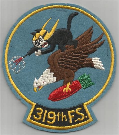 Ww 2 Us Army Air Forces 319th Fighter Squadron 6 Tall Patch