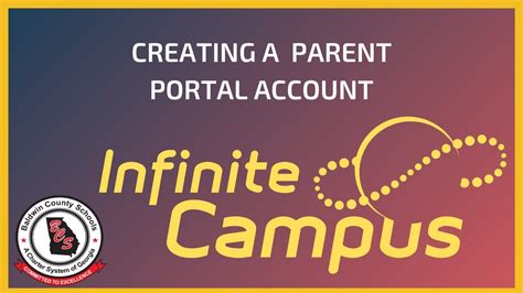 Bcsd Creating Your Infinite Campus Parent Portal Account Youtube