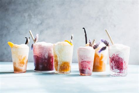 Various Ice Cream Floats In Glasses License Image 12358973 Image
