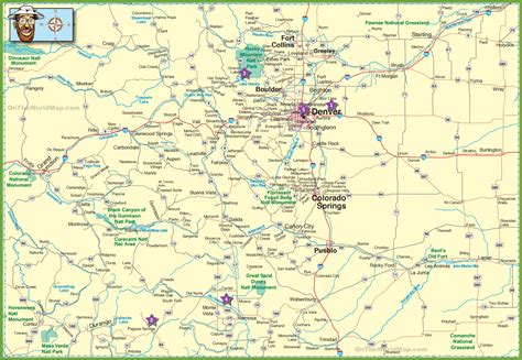 Colorado Map With Cities And Towns Get Map Update