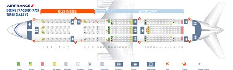 Seat Map Boeing 777 200 Air France Best Seats In Plane