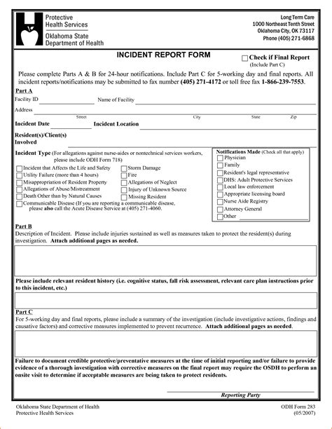 Physical Security Incident Report Template | Incident report form, Incident report, Report template
