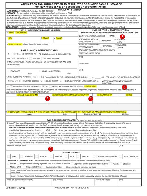 Af Form 594 Fill Out And Sign Online Dochub
