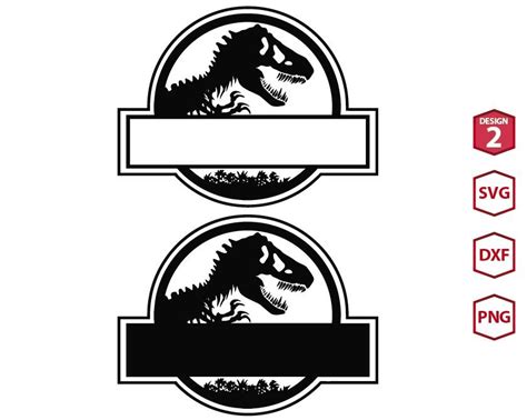 Jurassic Park Template Logo Svg Dinosaur T Rex Svg Tyrannosaurus Svg