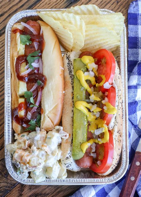 Build Your Own Hot Dog Bar Barefeet In The Kitchen