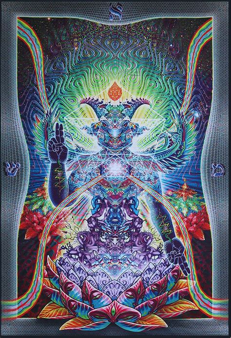 psychedelic tapestry trippy wall art baphomet etsy psychedelic tapestry visionary art