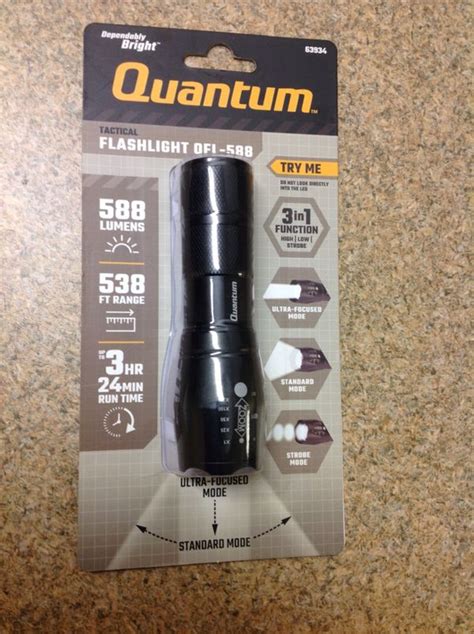 Quantum 3 In 1 Tactical Flashlight With 588 Lumens Sports And Outdoors