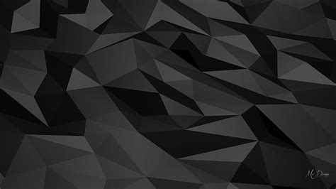 Polygon Dark Gray Dark Black Polygon Abstract Hd Wallpaper Peakpx