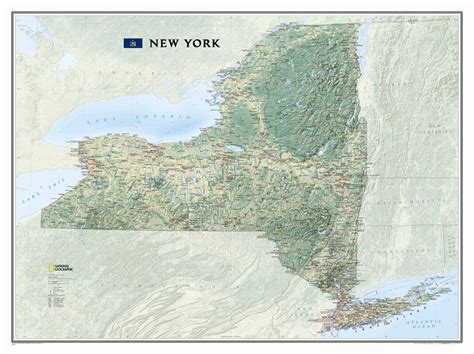 National Geographic Maps New York State Wall Map And Reviews Wayfair
