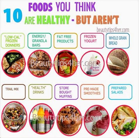 Makan pelbagai jenis buah dan sayur setiap hari. 10 Makanan Sihat Yang Sebenarnya Tidak Sihat | Set Kurus ...