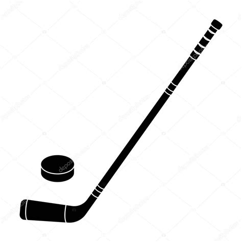 ✓ free for commercial use ✓ high quality images. Hockey stick and washer. Canada single icon in black style ...
