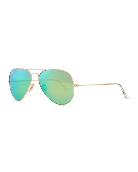 Ray Ban Mirrored Aviator Sunglasses Neiman Marcus