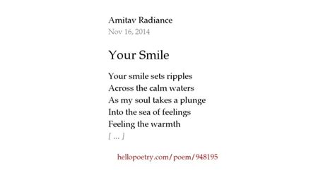 Your Smile Poems