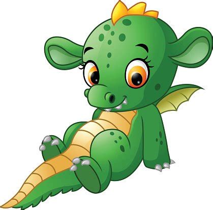Cute Baby Dragon Stock Clipart Royalty Free FreeImages
