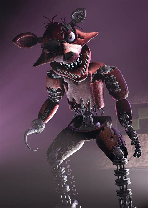 How To Draw Fnaf Withered Foxy Read Withered Foxy From The Story Fnaf