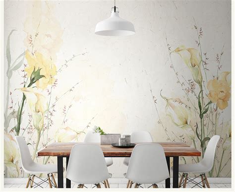Discover these amazing dining room wallpaper ideas today. Hand painting Large Custom 3d Wall Murals Wallpaper for ...