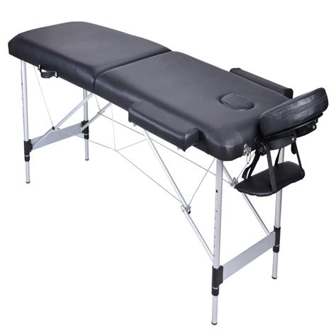 buy yes4homes 2 fold portable aluminium massage table massage bed beauty therapy black mydeal