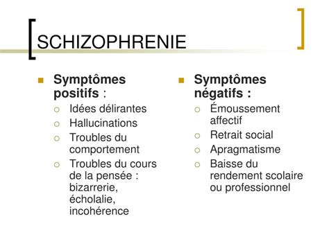 ppt schizophrenie et bouffee delirante aigue powerpoint presentation id 229791