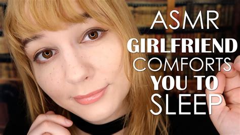 Asmr Girlfriend Comforts You To Sleep Roleplay ~ Smooches Face
