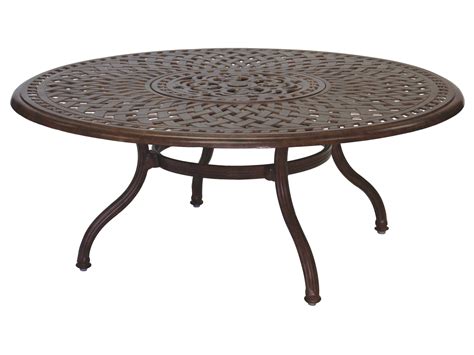 Darlee Outdoor Living Series 60 Cast Aluminum 52 Round Chat Table With