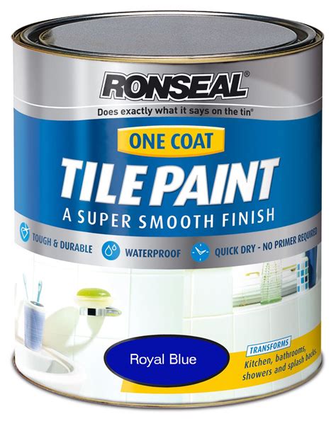 Ronseal One Coat Bathroom Kitchen Tile Paint 750ml 7 Colours Ebay