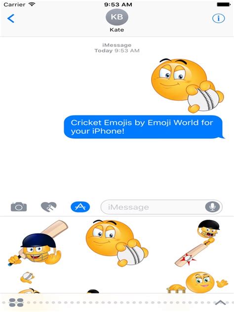 App Shopper Cricket Emoji Stickers Stickers