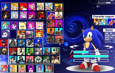 Sonic Chronicles X Character Select By Trungtranhaitrung
