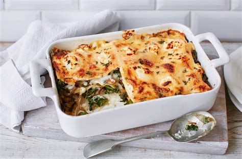 Kale Mushroom And Goats Cheese Lasagne Food And Community Recipe