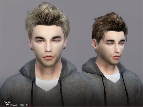 Male Hair To0124 By Wingssims Liquid Sims