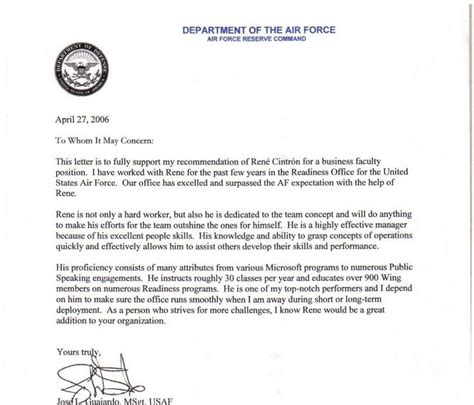 Air Force Spouse Letter Of Appreciation Omni Military Loans® In San
