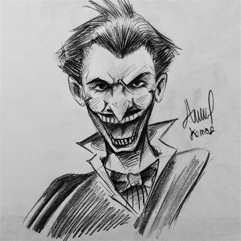 Mewarnai Gambar Sketsa Joker Keren Terbaru Kataucap