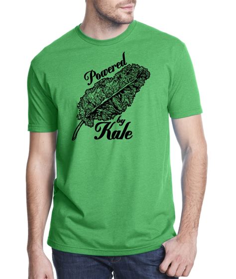 Mens Kale T Shirt Screen Printed Vegan Vegetarian Clothing