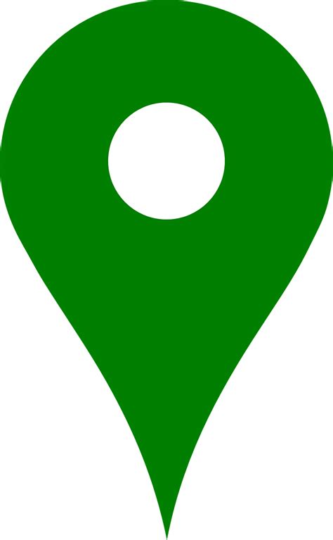 Grab the url for the google static maps api. Vector Graphics - Google Map Marker Green Clipart - Full ...