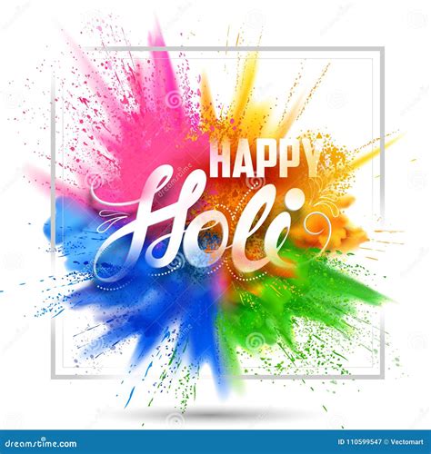 Happy Holi Background For Color Festival Of India Celebration Greetings