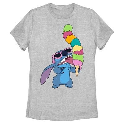Women S Lilo Stitch Ice Cream Lover Stitch T Shirt Target
