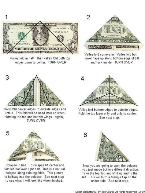 How To Fold A Dollar Bill Into A Pyramid Dollar Poster