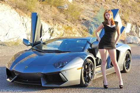 Lamborghini Aventador Girls Autos Y Chicas Pinterest Hot Girls Lamborghini Aventador And