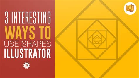 3 Interesting Ways To Use Shapes In Illustrator Illustrator Shape