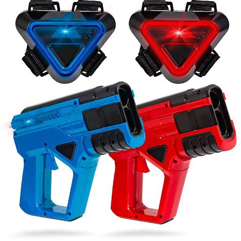 Two Player Toy Laser Tag Gun Blaster And Vest Armor Set For Kids Safe