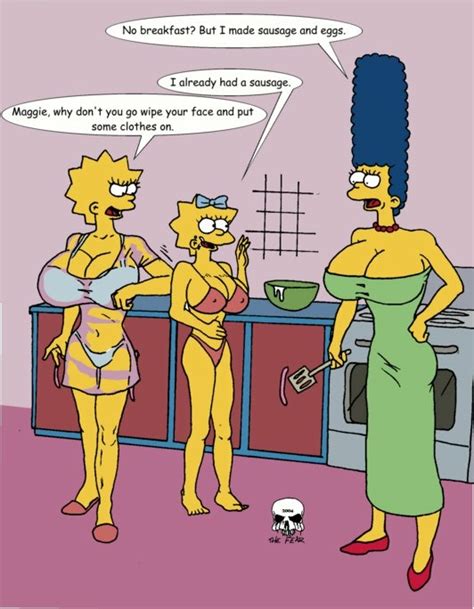 Rule 34 Female Female Only Human Lisa Simpson Maggie Simpson Marge Simpson Multiple Females