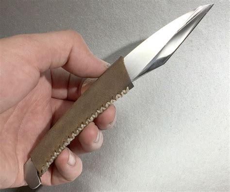 Kiridashi Knife With Leather Handle 15 Steps With Pictures