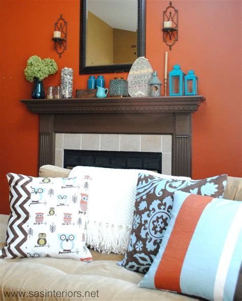 Often considered an exotic color, turquoise is, in fact, one of the easiest shades. Brown Turquoise Orange Living Room - Modern House