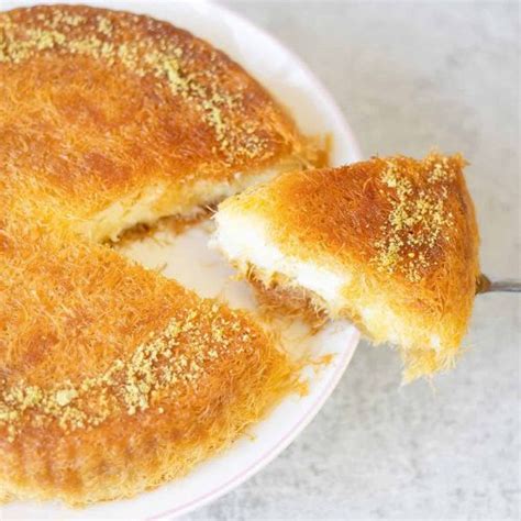 Knafeh With Pudding Recipe Turkish Dessert Dandk Organizer