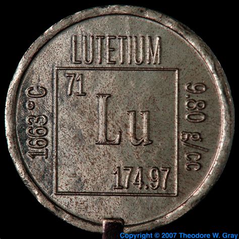 Facts, pictures, stories about the element Lutetium in the Periodic Table
