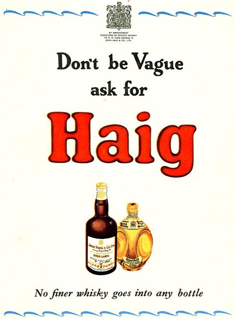 History World Advert Museum Haig