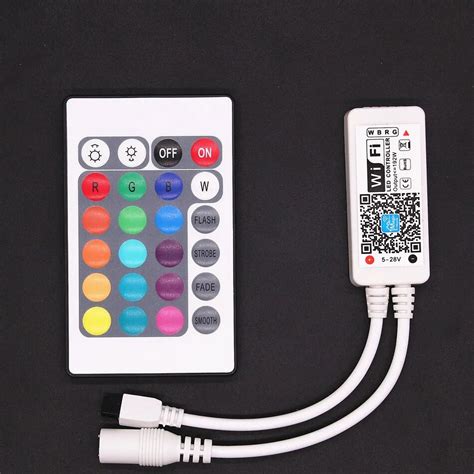 Dc 12v Wifi Rgbw Led Controller For Ios Android With Ir 24key Remote