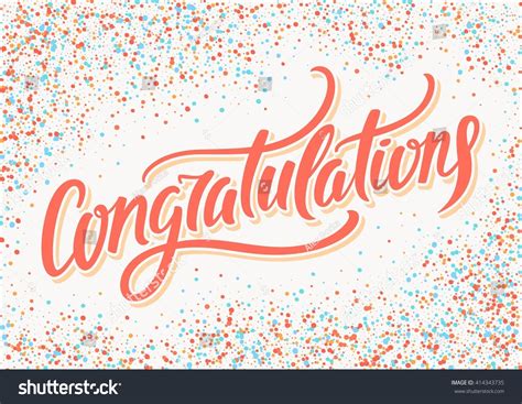 Congratulations Banner Stock Vector Royalty Free 414343735 Shutterstock